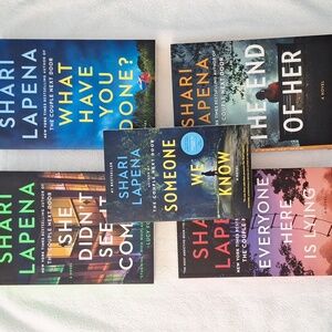 5 NEW Shari Lapena Thriller Book Lot